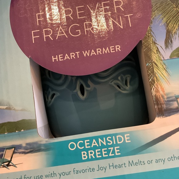 Joy Mangano Electric Wax Heat Warmer Ocean Breeze Blue Ceramic - Picture 6 of 7